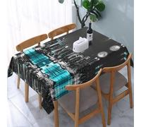UENFFKDAP New York Paintings Nappe rectangulaire, imperméable, lavable et réutilisable. Utilisée dans les restaurants, les fêtes, l'intérieur et l'extérieur. 137 x 183 cm