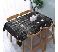 UENFFKDAP New York Paintings Nappe rectangulaire, imperméable, lavable et réutilisable. Utilisée dans les restaurants, les fêtes, l'intérieur et l'extérieur. 137 x 183 cm