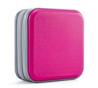 UENTIP Étui de Rangement en Plastique Rigide pour CD et DVD Capacité CD (Rose, 48 Capacité)