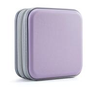 UENTIP Étui de Rangement pour DVD de Voiture, 48 CD, étui en Plastique Rigide Portable pour CD, Organiseur de CD, Portefeuille de Protection, Lavande, Décontracté