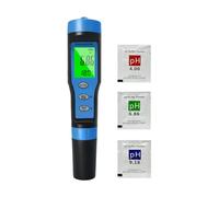 Ueomul pH Mètre Electronique 4 en 1 avec TDS EC Température, Testeur pH multi-paramètres Résolution 0.01 Haute précision Etanche IP67 Testeur de qualité de l'eau avec fonction ATC
