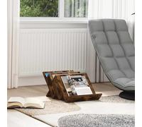 UERNGFTKM Buffet en bois de chêne fumé - 53 x 40 x 28,5 cm - En bois robuste - Bibliothèque moderne avec étagères stables - Pour salon ou bureau à domicile - Montage facile
