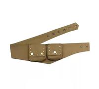 UERSJWYSO Pochette de Ceinture pour Femme Mode Y2K Rivet Ceinture Sac Ceinture Réglable 100% Coton Deux Poches Cargo Sac Banane,Kaki