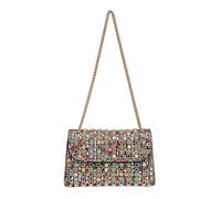 UERSJWYSO Pochettes de Soirée pour Femmes, Sacs à BandoulièRe en Cristal Scintillant et Strass, Sac à Bandoulière avec ChaîNe, Sac de Mariage,Color