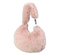 UERSJWYSO Sac à BandoulièRe en Fausse Fourrure pour Femme Style Y2k éLéGant Mini Sac De Soirée Doux Et Moelleux,Rose