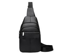 UERSJWYSO Sac À Bandoulière pour Hommes Sac À Bandoulière en Cuir PU Sac À Dos Résistant À l'eau Petit Sac À Dos pour Les Sports De Plein Air,Noir