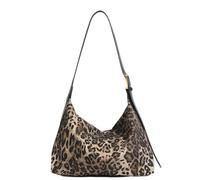 UERSJWYSO Sac À Bandoulière Rétro pour Femme Petit Sac À Main Imprimé Léopard Décontracté Tendance Bandoulière Réglable,Marron