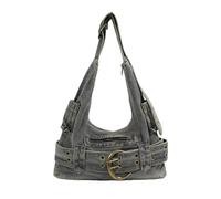 UERSJWYSO Sac à Bandoulière Tendance en Jean pour Femme Style Années 2000 avec Bretelles RéGlables Décontracté Grand Sac Hobos,Bleu