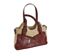 UERSJWYSO Sac à Bandoulière Vintage Y2k pour Femme en Cuir PU Style Hobo Pochette Sac à Main Tendance,Rouge