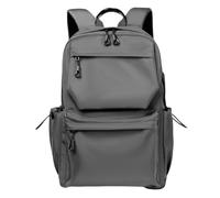 UERSJWYSO Sac À Dos Étanche pour Homme Et Femme Grande Capacité Léger Idéal pour L'école Ou Les Voyages avec Bretelles Réglables,Gris