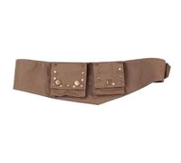 UERSJWYSO Sac Banane pour Femmes Et Hommes Style Cargo Vintage Voyage Plein Air Sport Décontracté avec Ceinture Réglable,Marron,One Size