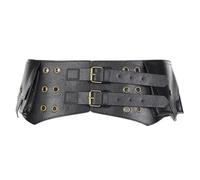 UERSJWYSO Sac Banane Sexy en Cuir PU pour Femme avec Ceinture Réglable Style Années 2000 Idéal pour Les Voyages Et Les Festivals,Noir