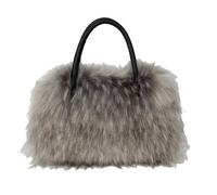 UERSJWYSO Sac Fourre-Tout en Fausse Fourrure pour Femme Léger Et Moelleux avec Poignée Supérieure Et Fermeture éclair,7