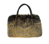 UERSJWYSO Sac Fourre-Tout en Fausse Fourrure pour Femme Léger Et Moelleux avec Poignée Supérieure Et Fermeture éclair,2