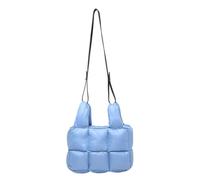 UERSJWYSO Sacs à Bandoulière Matelassé pour Femmes Petits Sacs à Bandoulière Tendance Légers et Rembourrés avec Bandoulière RéGlable,Bleu