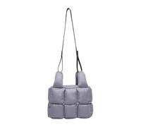 UERSJWYSO Sacs à Bandoulière Matelassé pour Femmes Petits Sacs à Bandoulière Tendance Légers et Rembourrés avec Bandoulière RéGlable,Gris