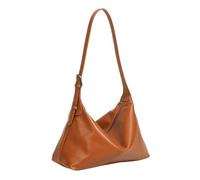 UERSJWYSO Sacs Hobo pour Femmes Sacs à BandoulièRe en Cuir VéRitable de Qualité SupéRieure BandoulièRe RéGlable Sacs à Main Tendance pour Dames,Caramel