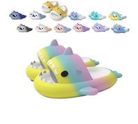 UERSUR Sandales Shark pour enfants, chaussures requin, pantoufles requin, Sharky Chanclas, originales pour enfants garçons et filles, a, 33/34 EU