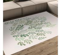 UERWOWELL Tapis antidérapant 60x90cm Classique célèbre Peinture Abstraite Vert algues imprimé Tapis de Sol à Poils Ras pour Les Salons Chambre à Coucher Bureau