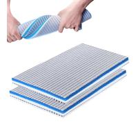 UESDU 2 Pièce Mousse Filtre Aquarium, 8D Ouate Aquarium 30 x 20 cm Mousse filtrante en nid d'abeille Mousse Réutilisables pour Aquarium Bac à Poissons