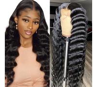 Uesoels 13x4 Lace Dee Deep Lace Front Fair Human Human Natural Natural Hirline Pre-cueillet de cheveux pour bebe 180% densite sans gluant bresili