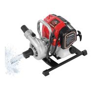 UESUENYENS Pompe à Eau à Essence 4 Temps 1.6CV 15m³/h Pompe de Circulation d'Eau 28M 38mm Entrée/Sortie pour Agriculture Jardin (Rouge et Noir)