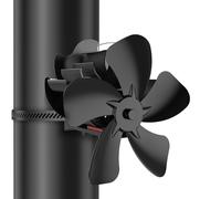 UEsvathr Ventilateur Poele à Bois,ventilateur de poêle à bois magnétique à 5 pales, ventilateur cheminée,économe en énergie et silencieux, Convient aux poêles à bois, cheminées et cheminées