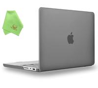 UESWILL Compatible avec les MacBook Pro 16 pouces 2021 2022 2023 2024 M4 M3 M2 M1 Pro Max Chip Modèles A3403 A3186 A2485 A2780 A2991 Housse de protection mate + chiffon en microfibre, gris