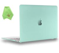 Ueswill Coque rigide pour MacBook lisse doux au toucher Mat givré + chiffon de nettoyage en microfibre MacBook 12" Green