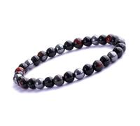 UEUC Bracelet Triple Protection Oeil de Tigre, Perles en hématite et Obsidienne Noire de(6mm-3)