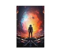 UEWRUUBO Poster décoratif sur toile découverte d'explorateur spatial - Poster mural moderne pour chambre à coucher - 50 x 75 cm