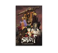 UEWRUUBO Seven Samurai Anime Poster décoratif sur toile pour chambre à coucher 30 x 45 cm