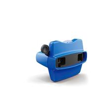 UEXEDO 3D Children's Slide Viewer - Interactive STEM Toy Slides with Optical Depth, Drop Resistant Design, Natural/Spatial Themes, Classroom and Home Education Toys (Bleu)