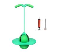 UEXEDO Ballon Sauteur avec Poignée Élastique Amovible pour Enfants, Ballon d‘Équilibre Gonflable PVC - Améliore la Coordination et la Motricité, Jouet d’Intérieur/Extérieur pour Enfants (Green)