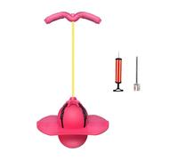 UEXEDO Ballon Sauteur avec Poignée Élastique Amovible pour Enfants, Ballon d‘Équilibre Gonflable PVC - Améliore la Coordination et la Motricité, Jouet d’Intérieur/Extérieur pour Enfants (Pink)