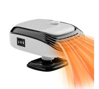 UEXEDO Chauffage De Voiture 120 W, Chauffage soufflant 12V/24V, Chauffage Rapide, Dégivrage, Désembueur, Refroidisseur de Chaleur pour Voiture Particulière et Camion (24V Camion - Blanc)