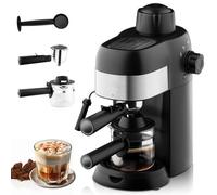 UEXEDO Machine Espresso Manuelle,Barre De Vapeur Puissante Intégrée,Matériel En Acier Inoxydable,Pot À Vapeur Intégré Pour Cappuccino Et Latte