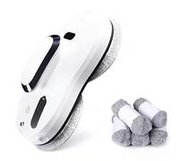 UEXEDO Robot Nettoyeur Vitres,3800Pa Robot Laveur de Vitre Automatique,Navigation Intelligente,Détection des Bords,8 Chiffons de Nettoyage,pour Toutes Surfaces Lisses
