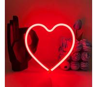 UExnkj-Y Coeur Néon Signes Enseigne Lumière Néon Signe de Néon LED Rouge Par Batterie ou Par Usb Pour Maison Chambre D'enfants Fête D'anniversaire Bar Décor Meilleurs Cadeaux