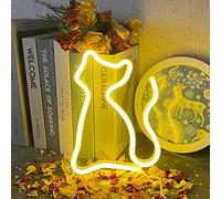 UExnkj-Y Enseigne Chat Néon LED Neon Animaux Néon Mural Blanc Chaud Néon Alimenté par USB ou Batterie Neon Light pour Chambre Chevet Décoration de La Maison Fête Décoration Murale