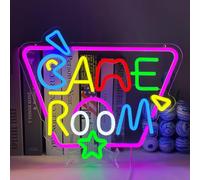UExnkj-Y Game Room Enseigne au Néon Game Neon Light Lettre Gaming Neon Sign LED Enseigne Néon USB Enseigne Lumineuse pour Décoration de Salle de Jeux Aire de Jeux Amis Cadeau pour Garçons