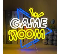 UExnkj-Y Game Room Neon Light Néon Gamer Led Lettre Enseigne Lumineuse au Néon LED Signe Décoration USB Enseigne au Néon pour Salle de Jeux Salon Bar Faire la Fête Garçons Cadeau