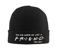 UEYRTYYU Unisexe Bonnets RIP tricoté Chapeau Bonnets Chapeau d’Hiver Chaud celui où Nous Avons Perdu Un ami Casquette pour Hommes Femmes Cadeaux Cadeau Chaleureux