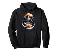 Œuf Cosmique Système Solaire Planètes Orbite Espace Sweat à Capuche