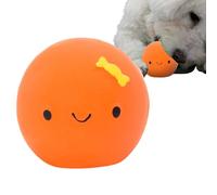 Œuf couineur pour chien - 6 cm en forme de mignonne - Jouet à mâcher en caoutchouc latex durable | Quatre couleurs pour chiens de petite et moyenne taille jouent à l'apprentissage des