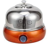 Œuf Cuit À La Vapeur, Cuiseur À Œufs Électrique Automatique Amovible en Acier Inoxydable pour 9 Œufs, Adapté Aux Œufs Mous, Mi-durs Et Durs, Œufs À La Coque
