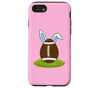 Œuf de Ballon de Football avec Oreilles de Lapin Happy Easter Day Girl Kids Coque pour iPhone SE (2020) / 7/8