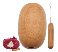 Œuf de damnation professionnel - Outil de réparation de chaussettes en bois dur de qualité supérieure - lisse polie pour des coutures simples - Kit complet pour réparation de pulls de