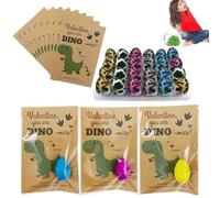 Œuf de dinosaure éclosion - Papier 11,43 x 7,62 cm | Lot de 24 stylos Pinata | Carte à éclore d'oeuf, Carte d'activité surprise amusante pour , fête à thème dinosaure, salle de classe