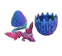 Œuf de Dragon 3D imprimé en 3D, Dragon articulé en dans l'œuf, Figurines de Collection, Jouets de Bureau pour et Adultes, décoration de la Maison